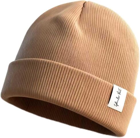 Beanie for Children Unisex Knit Cuffed Plain Winter Beanies Hats Skull Cap in Saudi Arabia
