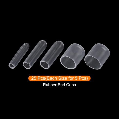 غطاء واقي لخيط المسمار، أغطية نهاية مطاطية، [للبرغي، المسمار] - 1/4 بوصة 3/8 بوصة 1/2 بوصة 3/4 بوصة 7/8 بوصة معرف/أسود/100 قطعة in Kuwait