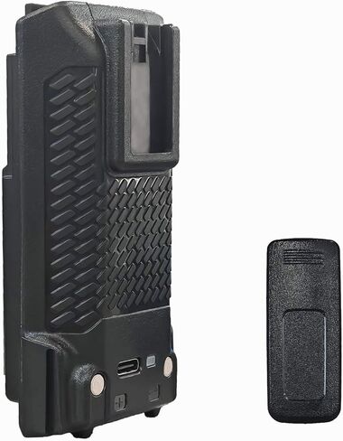 بطارية UV-K5 USB-C شحن 2600 مللي أمبير في الساعة سعة كبيرة 7.4VDC بطارية UV-K58 مع مشبك حزام لملحقات جهاز الاتصال اللاسلكي UV-K6 in Kuwait