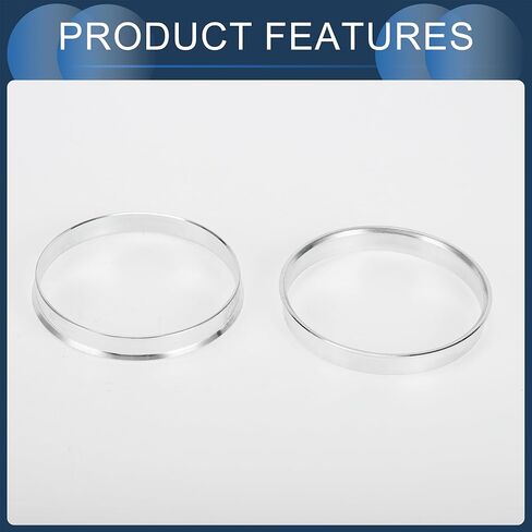Hub Centric Rings, 72.56mm ID to 73.1mm OD Vehicle Wheel Hubrings Aluminum Alloy, 4 Pcs in Kuwait