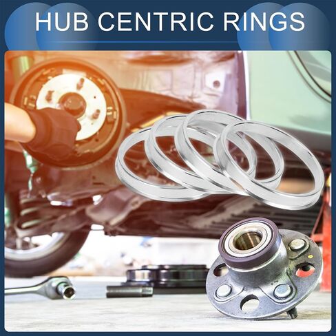 Hub Centric Rings, 72.56mm ID to 73.1mm OD Vehicle Wheel Hubrings Aluminum Alloy, 4 Pcs in Saudi Arabia