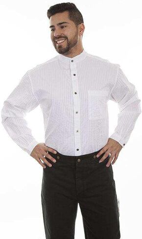 Scully Wahmaker Men's by Striped Button Long Sleeve Western Shirt - RW221 in Saudi Arabia