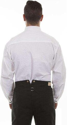 Scully Wahmaker Men's by Striped Button Long Sleeve Western Shirt - RW221 in Saudi Arabia