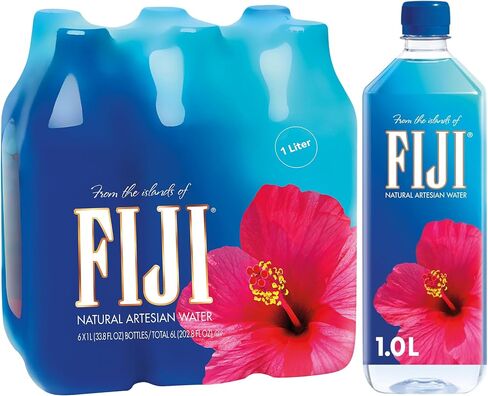 Fiji Natural Artesian Water 1 Liter / 33.8 Fl Oonce (حزمة 6) in Saudi Arabia
