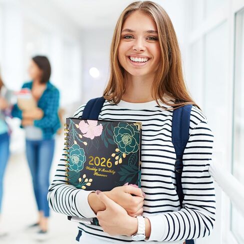 VinTS 2025 Planner, 8.5x11 Large Weekly Monthly Dated Planner,Jan-Dec.2025 Hardcover Planner Agenda Organizers with stickers, bookmarks, pocket for Women Home,Green in Kuwait