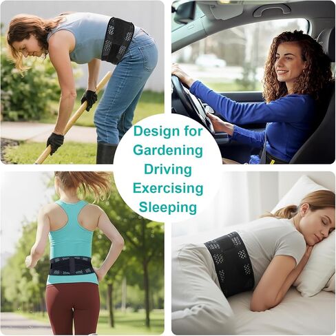 دعامة ظهر رياضية قابلة للتنفس، دعامة أسفل الظهر قابلة للتعديل لتخفيف الألم ودعم الظهر وحزام ضغط الخصر in Kuwait