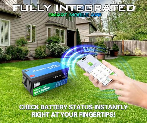 48 Volt 100Ah Lithium Golf Cart Battery, 48V LiFePO4 Battery with 10A Charger, Gauge, 200A BMS, 4000+ Cycles, 4.8 kWh Energy, Perfect for Golf Cart, RV, Marine, Lawn Mower in Saudi Arabia