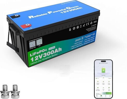 48 Volt 100Ah Lithium Golf Cart Battery, 48V LiFePO4 Battery with 10A Charger, Gauge, 200A BMS, 4000+ Cycles, 4.8 kWh Energy, Perfect for Golf Cart, RV, Marine, Lawn Mower in Saudi Arabia