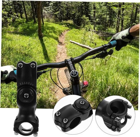 1Pc Adjustable Bike Stem Riser Extender for Mountain Cycling Durable Handlebar Accessory Easy Installation for Improved Riding Posture in Saudi Arabia