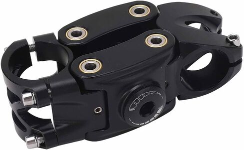 Drfeify Suspension Handlebar Stem, Aluminum Alloy Shock Absorbing Handlebar Stem with 4 Link Structure for Gravel Mountain Road in Saudi Arabia