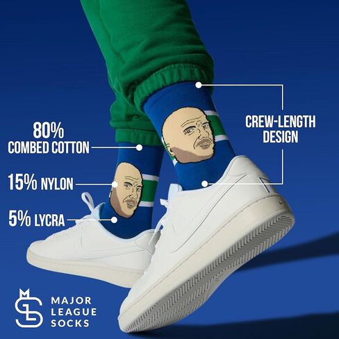 Major League Socks - NHL - Various Players - Hockey Fan Holiday Gift Unisex Apparel (Size 7-13) in Kuwait