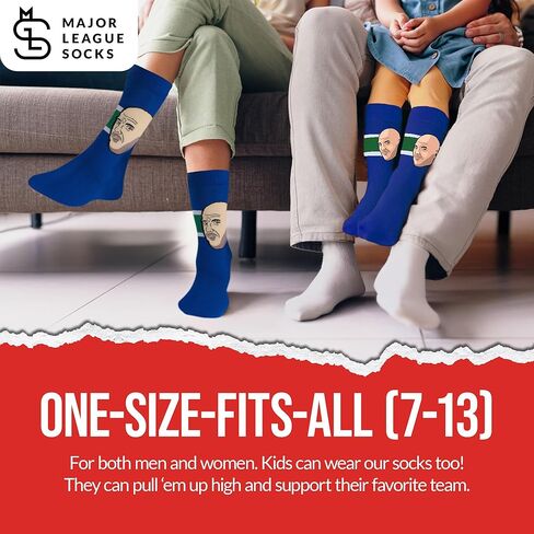 Major League Socks - NHL - Various Players - Hockey Fan Holiday Gift Unisex Apparel (Size 7-13) in Kuwait