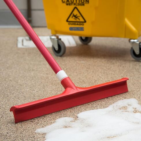 SPARTA 3656703 Plastic Floor Squeegee, Shower Squeegee, Heavy Duty Squeegee With Rubber Blade For Windows, Glass, Shower Doors, Floors, Windshields, 20 Inches, Black in Kuwait