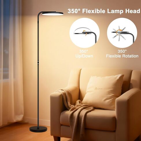 مصابيح أرضية لغرفة المعيشة ، LED 2400LM/36W مصباح دائم مع طاولة قابلة للضوء 69 "ضوء الزاوية الطوي in Saudi Arabia