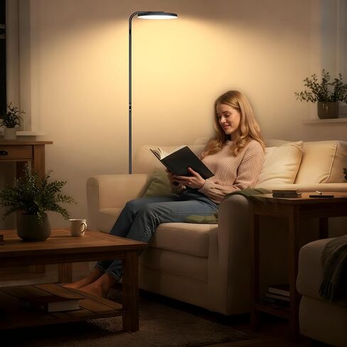 مصابيح أرضية لغرفة المعيشة ، LED 2400LM/36W مصباح دائم مع طاولة قابلة للضوء 69 "ضوء الزاوية الطوي in Saudi Arabia