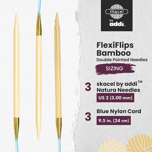 addi Flexi Flip Bamboo Knitting Needles (Set of 3) - 2.75mm in Saudi Arabia