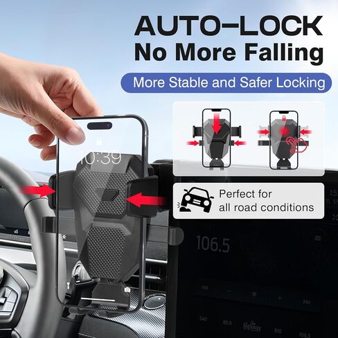 Car Phone Holder for Toyota Corolla 2019-2024/Corolla Cross 2022-2024 Accessories,Adjustable GPS Corolla Phone Mount for 8-inch Screen,Hands-Free Ultra Stable Phone Stand for All Phones in Kuwait