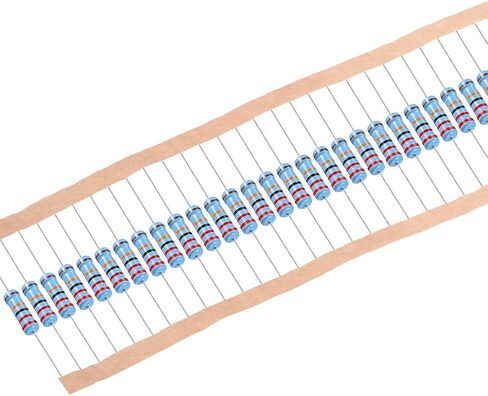 uxcell 100Pcs 220K Ohm Resistor, 2W 1% Tolerance Metal Film Resistors, Lead, 5 Bands for DIY Electronic Projects and Experiments in Saudi Arabia
