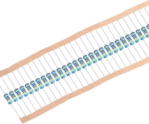 uxcell 100Pcs 470 Ohm Resistor, 1/2W 1% Tolerance Metal Film Resistors, Lead, 5 Bands for DIY Electronic Projects and Experiments in Saudi Arabia