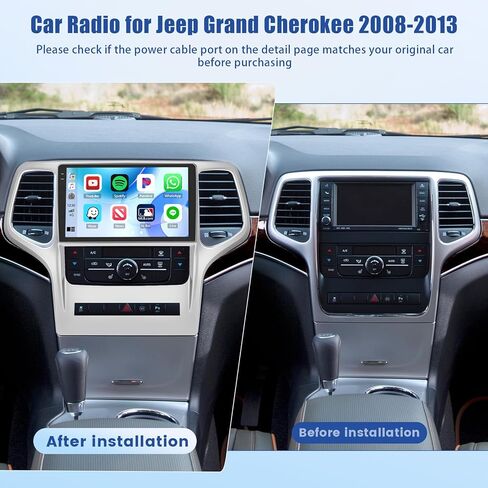 2+64 جيجابايت Inefala لسيارة Jeep Grand Cherokee 2010-2013 Android 13 راديو ستيريو للسيارة، شاشة لمس 9 بوصة مع CarPlay لاسلكي Android Auto WiFi GPS FM/RDS BT SWC USB RCA MIC كاميرا احتياطية in Saudi Arabia