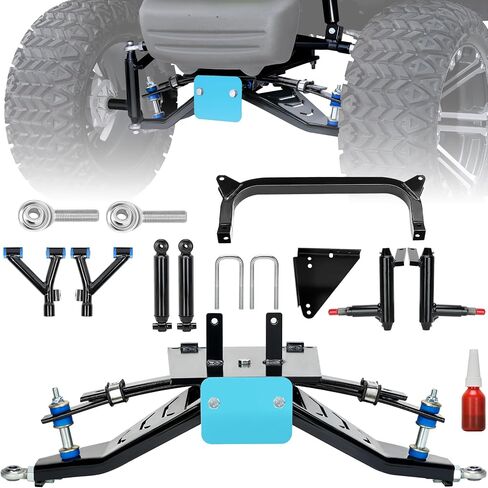 10L0L 6 بوصة مجموعة رفع الذراع المزدوجة لـ Yamaha G29 Drive/Drive 2 (2007-up) عربة جولف كهربائية، فولاذ قوي للخدمة الشاقة in Saudi Arabia