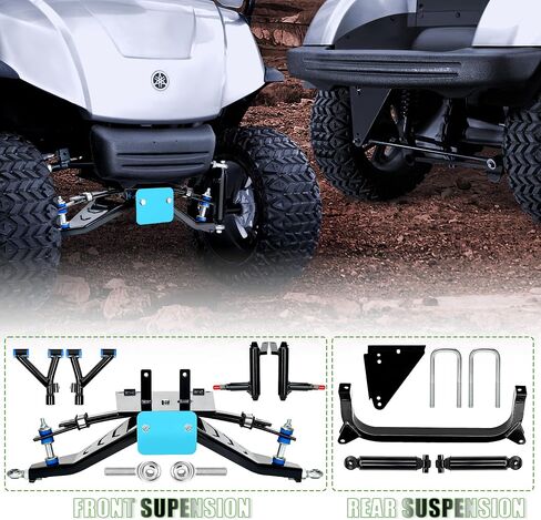 10L0L 6 بوصة مجموعة رفع الذراع المزدوجة لـ Yamaha G29 Drive/Drive 2 (2007-up) عربة جولف كهربائية، فولاذ قوي للخدمة الشاقة in Saudi Arabia