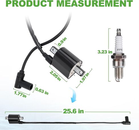 10L0L Golf-Cart-Ignition Coil & Spark Plug-Kit for Yamaha G2 G5 G8 G9 G11 G14 Models, Replaces OEM J38-82310-20-00, Easy Installation Durable Performance in Saudi Arabia