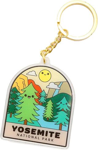 Pals & Co. - Acrylic Keychain for Backpack, Bags, Kawaii, Collectible, 2.5 in. - Yellowstone National Park in Saudi Arabia