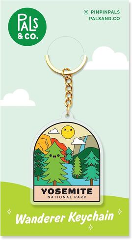 Pals & Co. - Acrylic Keychain for Backpack, Bags, Kawaii, Collectible, 2.5 in. - Yellowstone National Park in Saudi Arabia