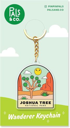 Pals & Co. - Acrylic Keychain for Backpack, Bags, Kawaii, Collectible, 2.5 in. - Yellowstone National Park in Saudi Arabia