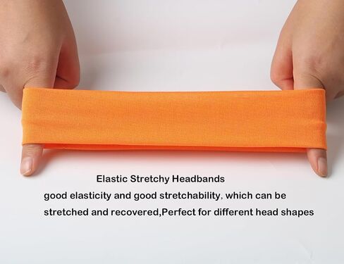 White Headbands - White Yoga Headbands Hairbands Exercise Bands Soft and Stretchy Elastic Solid Color in Saudi Arabia