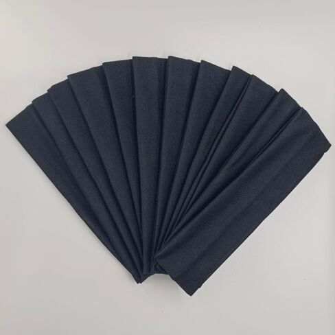 White Headbands - White Yoga Headbands Hairbands Exercise Bands Soft and Stretchy Elastic Solid Color in Saudi Arabia