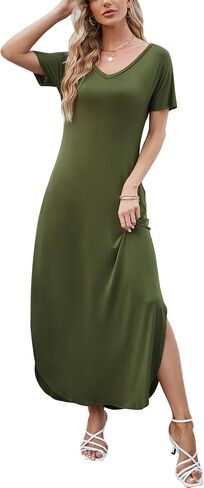 فستان Maxi Maxi للسيدات في Huskary ، فستان طويل فضفاض ، فستان طويل ، in Kuwait