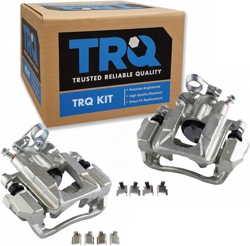 TRQ Rear Brake Caliper Set Compatible with 2011-2018 Ford Explorer 2010-2012 Flex 2013-2018 Taurus 2010-2013 Lincoln MKT in Saudi Arabia
