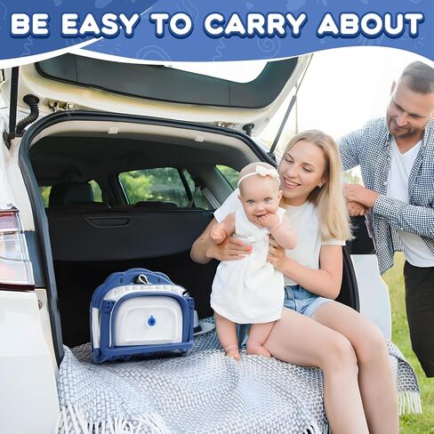 حوض استحمام الطفل القابل للطي ، حوض استحمام الطفل للولود الجديد مع مقياس الحرارة ووسادة عائمة ناعمة ، حوض أطفال سفر محمول للأطفال حديثي الولادة للأطفال الصغار من 0 إلى 36 شهرًا (Crab Gray) in Kuwait