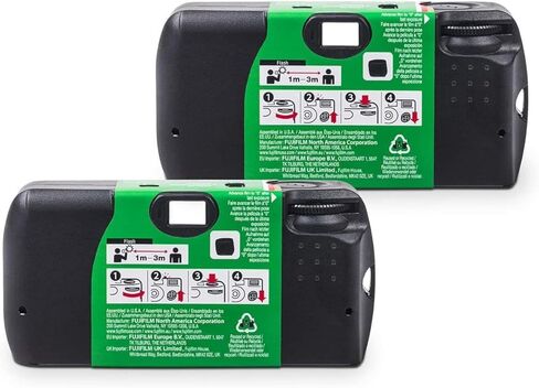 Fujifilm Quicksnap Flash 400 مرة واحدة استخدم كاميرا 35 مم يمكن التخلص منها مع فلاش ، 27 تعرضا كيس الكاميرا 12 pack + slinger (12x كاميرات يمكن التخلص منها) in Saudi Arabia