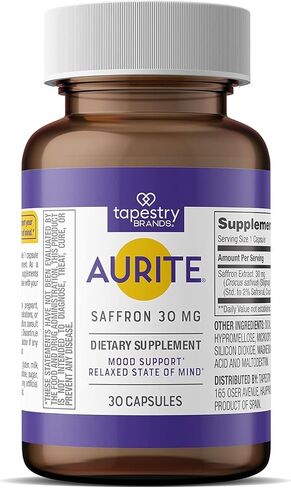 Saffron Supplement | Stress Management, Herbal Mood Support, Long-Term Memory, for Women & Men. 60 Count, Saffron 30mg, Vegetarian Friendly, Non-GMO, Gluten-Free, Soy-Free (2 Months of Supply) in Saudi Arabia