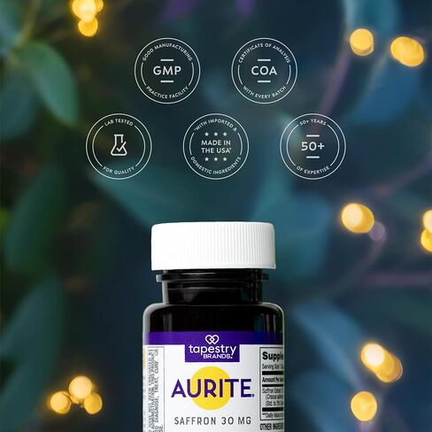 Saffron Supplement | Stress Management, Herbal Mood Support, Long-Term Memory, for Women & Men. 60 Count, Saffron 30mg, Vegetarian Friendly, Non-GMO, Gluten-Free, Soy-Free (2 Months of Supply) in Saudi Arabia