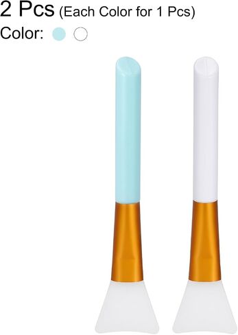MECCANIXITY Silicone Epoxy Brushes Blue, Pink Applicator DIY Brush for Making Epoxy Tumbler, Pack of 2 in Saudi Arabia