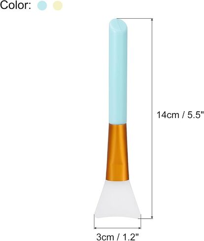 MECCANIXITY Silicone Epoxy Brushes Blue, Pink Applicator DIY Brush for Making Epoxy Tumbler, Pack of 2 in Saudi Arabia