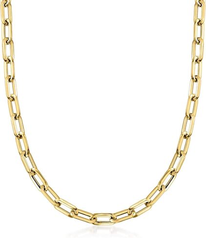 Ross-Simons Italian 14kt Yellow Gold Paper Clip Link Toggle Necklace in Saudi Arabia