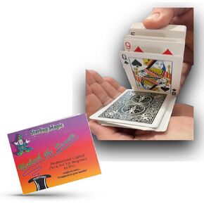 مجموعة أدوات Ted's Sterling Magic Professional Gaffed Deck للمبتدئين إلى السحرة المحترفين، والظهور والنقل الفوري وتحويل بطاقات الخدعة (الموجة الدماغية الحمراء)