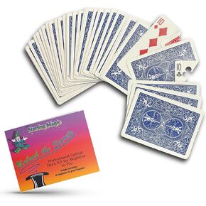 Ted's Sterling Magic Professional Gaffed Deck Kit for Beginner to Pro Magicians, Appearing, Teleporting and Transforming Trick Cards (Black Invisible)