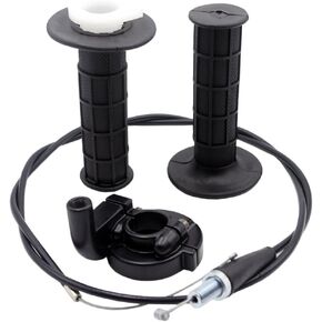 Royitay 7/8" 22mm Twist Throttle Accelerator Handle Grips and Cable Set for 50cc 90cc 110cc 125cc 150cc 200cc 250cc Mini Bike ATV Quad Pit Bike Dirtbike