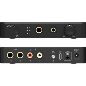 Topping A50 III NFCA Headphone amp Pre-Amplifier - SE/BAL Input 6.35mm Single-dended 4.4mm Balanced Jack 3500mW x2 Powerful Output (A50III Black)