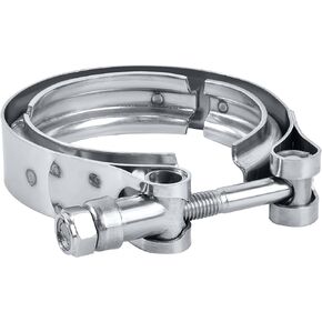 EVIL ENERGY 2.5 Inch V Band Clamp for Flange Kit Stainless Steel