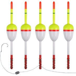 AGOOL Slip Bobbers Wood Fishing Floats and Bobbers Spring Bobbers Stick Slip Bobbers for Crappie Fishing Bobbers for Crappie Panfish Walleyes Trout Bass Fishing 5/10pcs