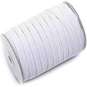 Braided Elastic 144 Yards - White (1/2'' Wide)