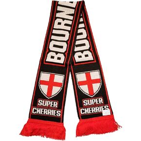 Bournemouth Scarf | AFC Bournemouth Soccer Fan Scarf | Premium Acrylic Knit