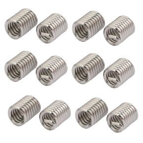 uxcell 1/4-20x0.5" 304 Stainless Steel Helical Coil Wire Thread Insert 12pcs